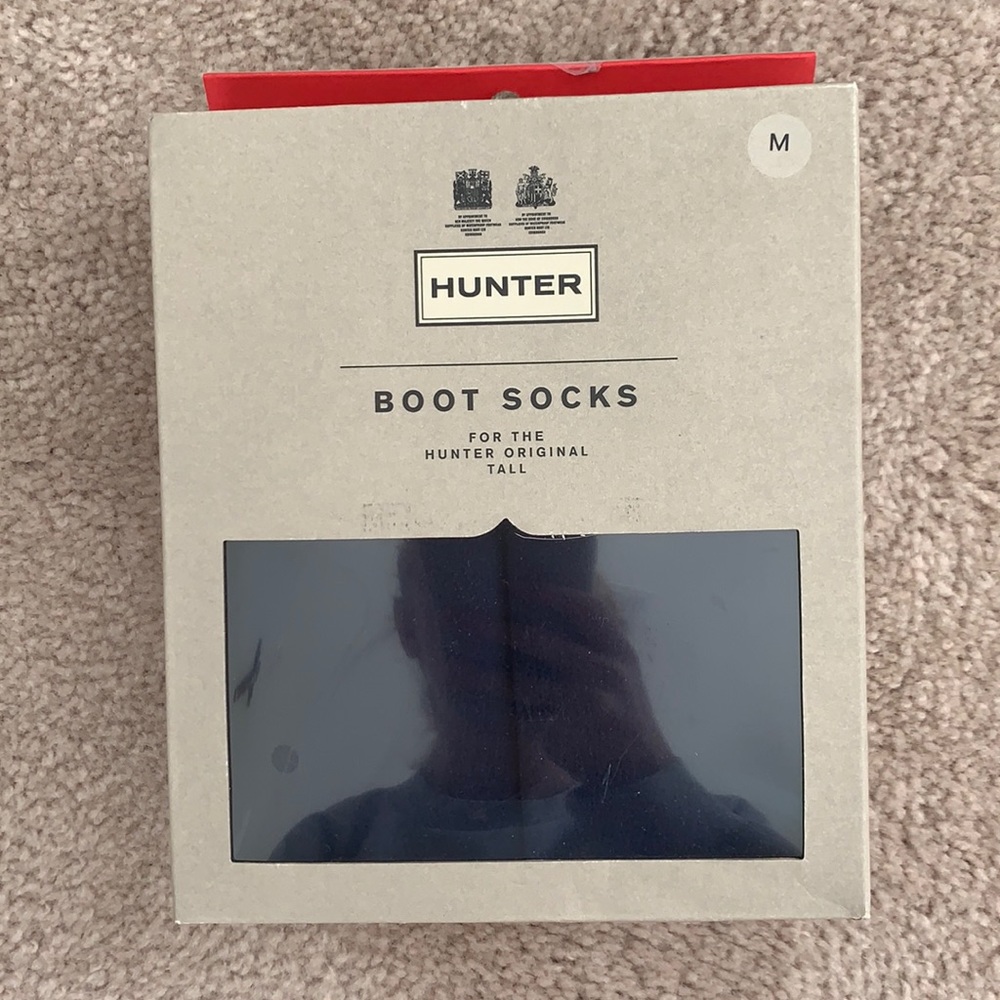 Never opened Navy Hunter Boot Socks